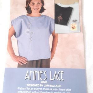 New Indygo Junction sewing pattern Anne's Lace blouse top IJ605